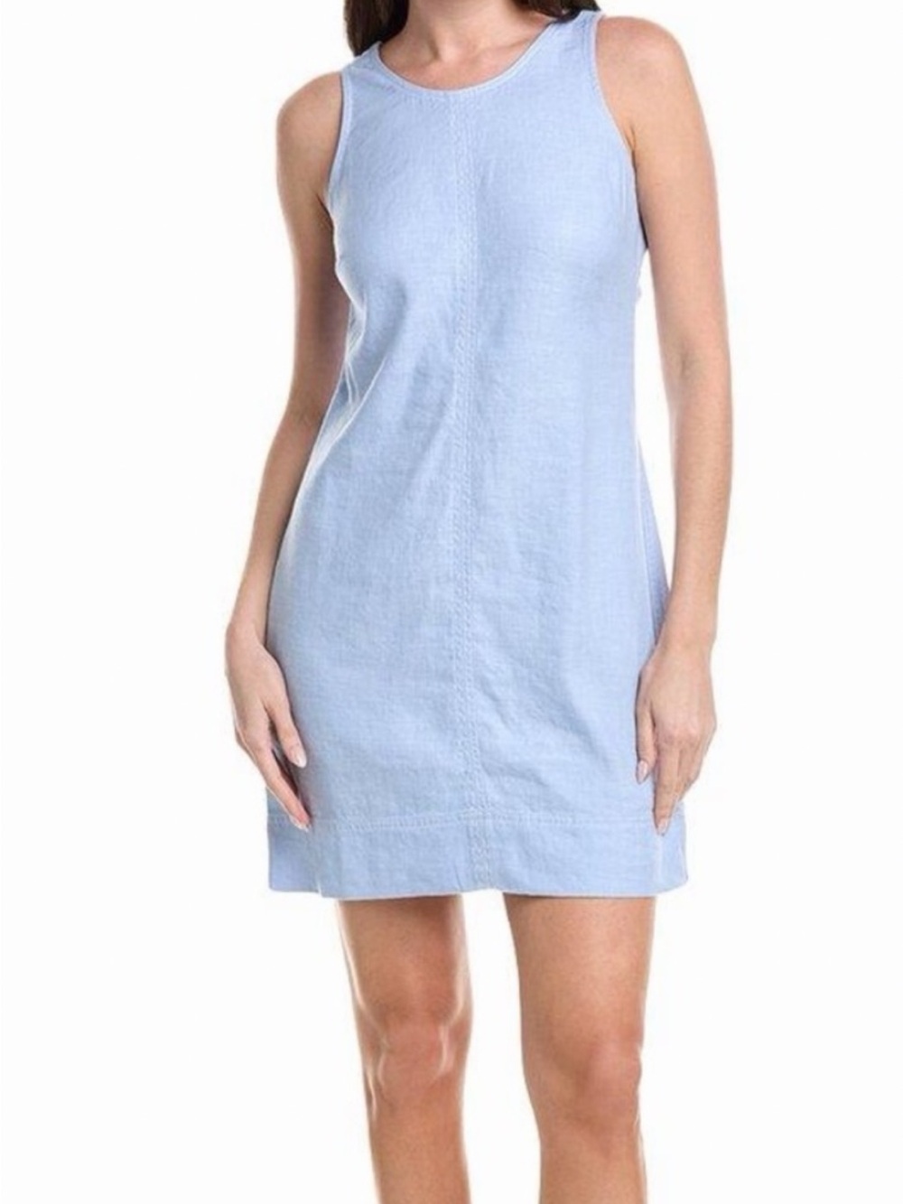 Tommy Bahama Light Blue Sleeveless Shift Mini Dress